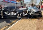 Acidente deixa motociclista ferida e chama atenção na São Luiz