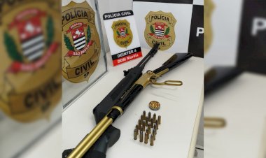 Homem é preso com armas após ex-mulher denunciar ameaça de morte em Marília