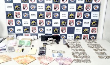 Força Tática prende homem por tráfico de drogas e porte ilegal de arma de fogo em Marília