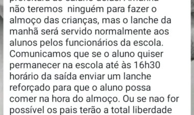 Falta de pagamento às merendeiras interrompe almoço escolar em Marília