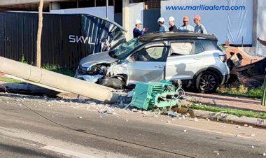 Acidente na Avenida Cascata pode interromper abastecimento de água