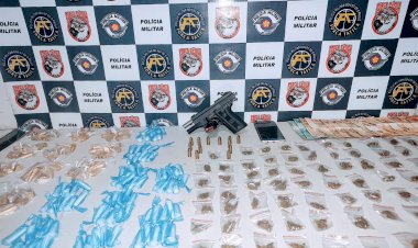 Força Tática prende homem por posse ilegal de arma de fogo e tráfico de drogas na zona sul de Marília
