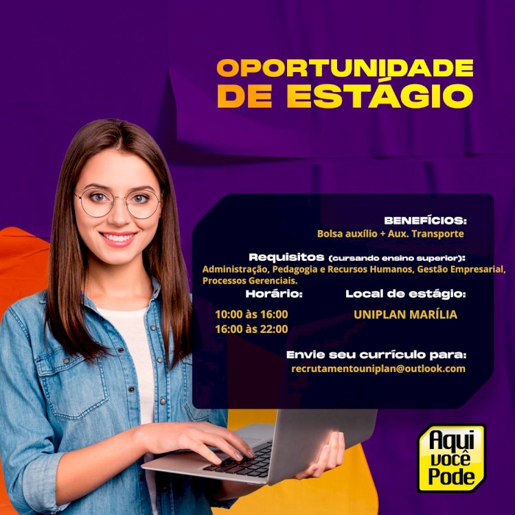 Oportunidade de estágio