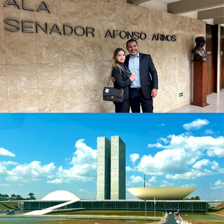 João Pinheiro vai a Brasília e é recebido pelo senador Izalci para debater causas importantes para Marília