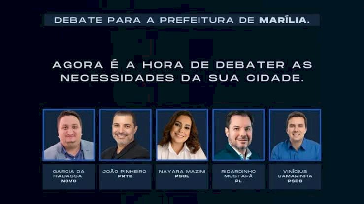 Band realiza hoje debate com candidatos à Prefeitura de Marília