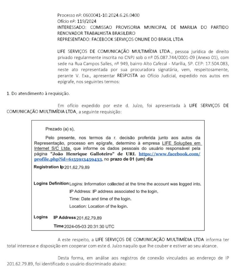 Ataques contra João Pinheiro e sua família nas redes sociais partiram de computador ligado à Prefeitura de Marília, aponta justiça. Caso é investigado pela Polícia Federal