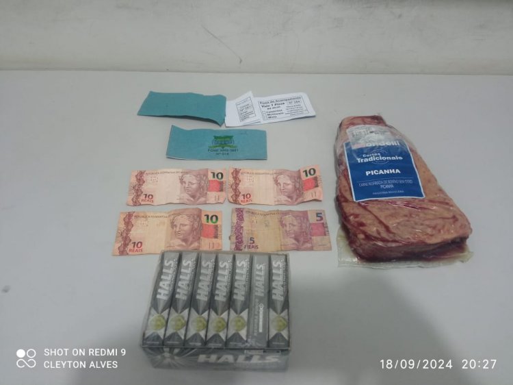 Ladrão de picanha é preso em Pompeia