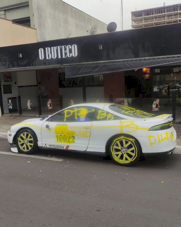 Polícia Civil investiga caso em que carro de candidato a vereador de Marília foi vandalizado
