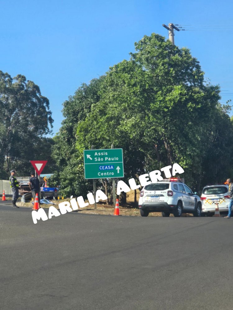 Homem morre atropelado na SP-333 em Marília