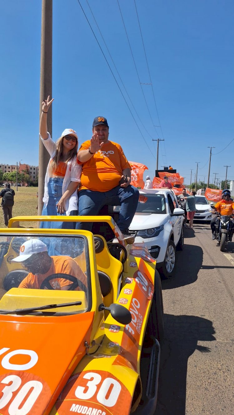 Grande e última carreata desperta eleitores para hora da mudança com Garcia da Hadassa