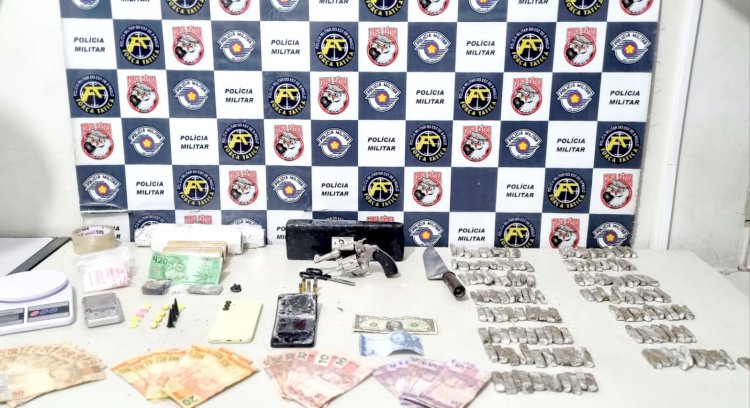 Força Tática prende homem por tráfico de drogas e porte ilegal de arma de fogo em Marília