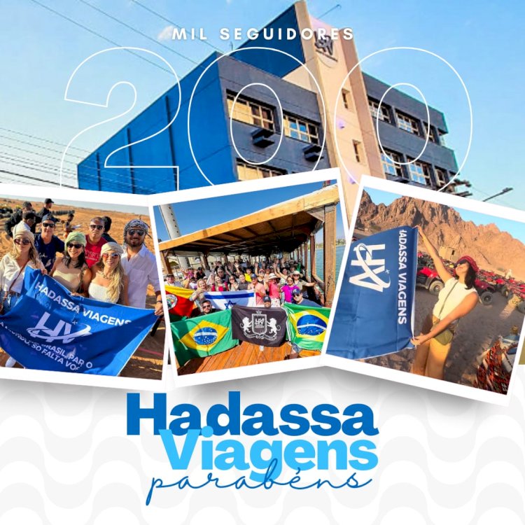 LÍDER DE MERCADO! Hadassa Viagens alcança 200 mil seguidores