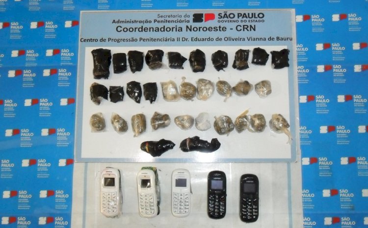 Drogas, celulares e eletrônicos: centenas de itens são apreendidos com detentos de Marília e regiao após saída temporária