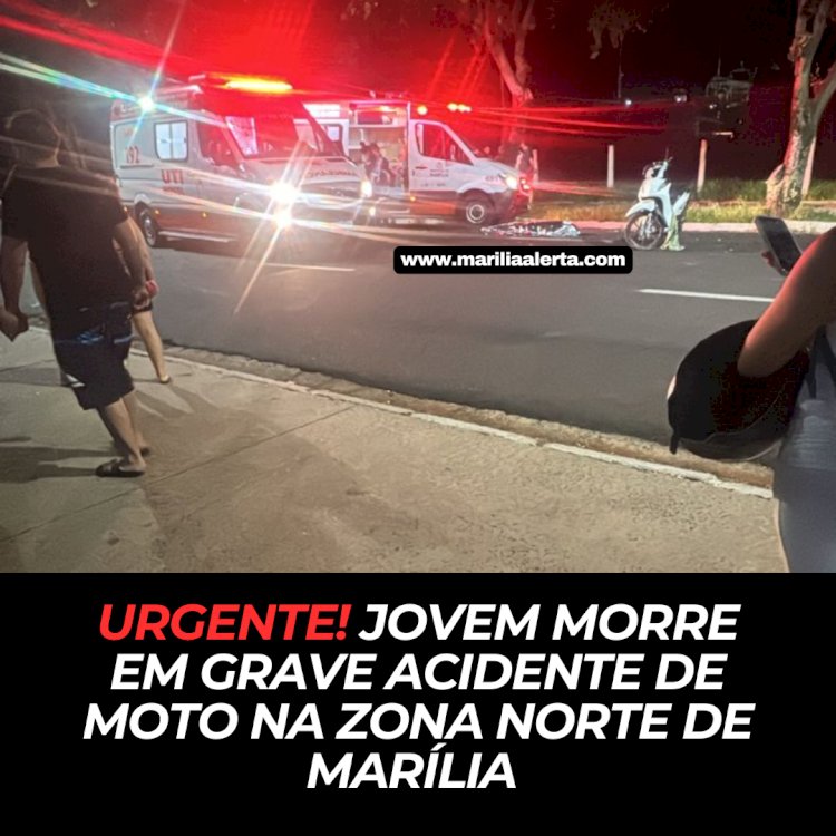 URGENTE! Jovem morre em grave acidente de moto na zona norte de Marília