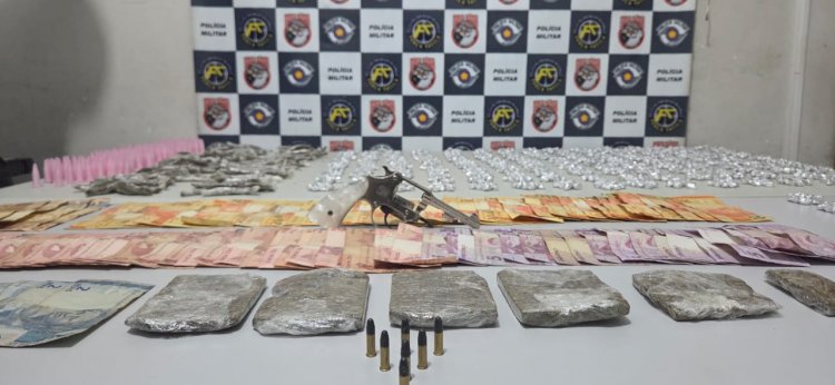 Força Tática prende homem com drogas, dinheiro e revólver na zona sul de Marília