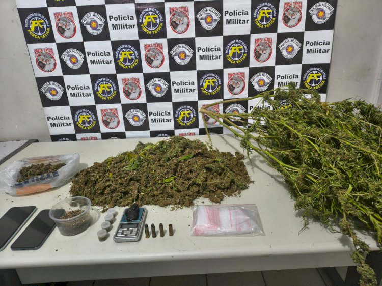 Força Tática flagra homem com drogas e munições na zona oeste de Marília
