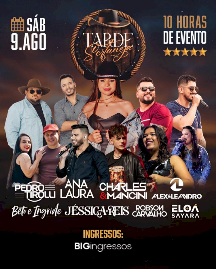 Primeira edição da Tarde Sertaneja agita Marília neste sábado com 10 horas de música e atrações para toda a família