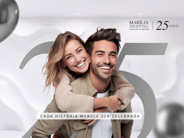 Marília Shopping comemora 25 anos com programação repleta de emoção e experiências únicas  ﻿